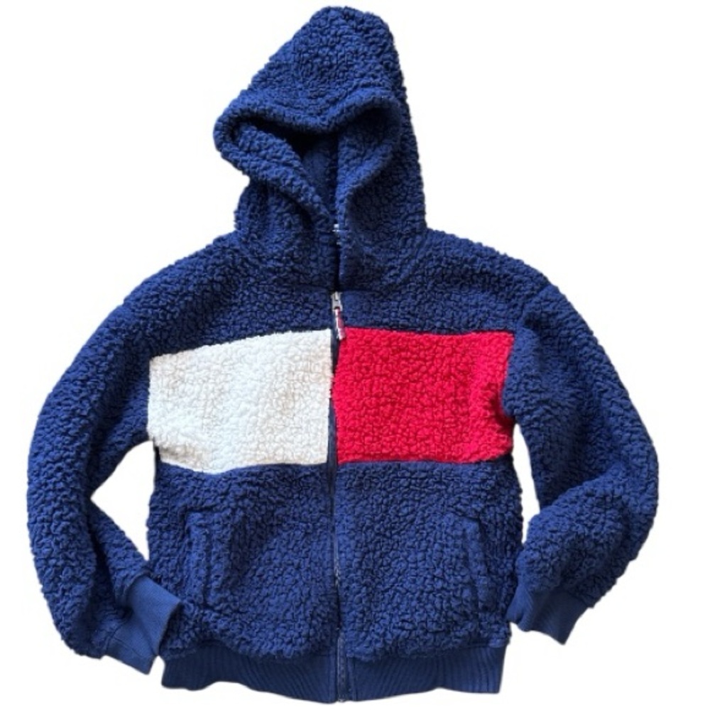 Tommy Hilfiger Sherpa youth L zip GUC EC0072